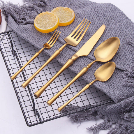  Serena Gold Cutlery Set-1