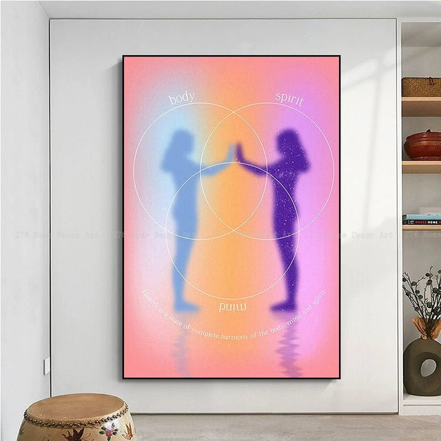 Psychedelic Energy Meditation Posters for Peaceful Decor