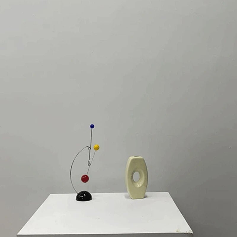 Quirky Desk Balance Mobile Decoration in Metal Design