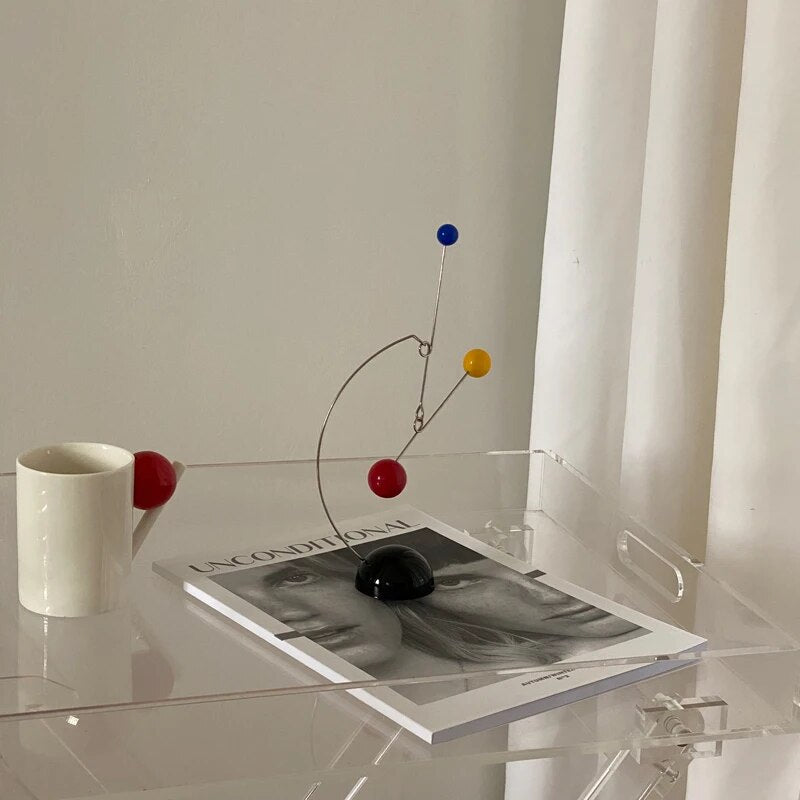 Quirky Desk Balance Mobile Decoration in Metal Design
