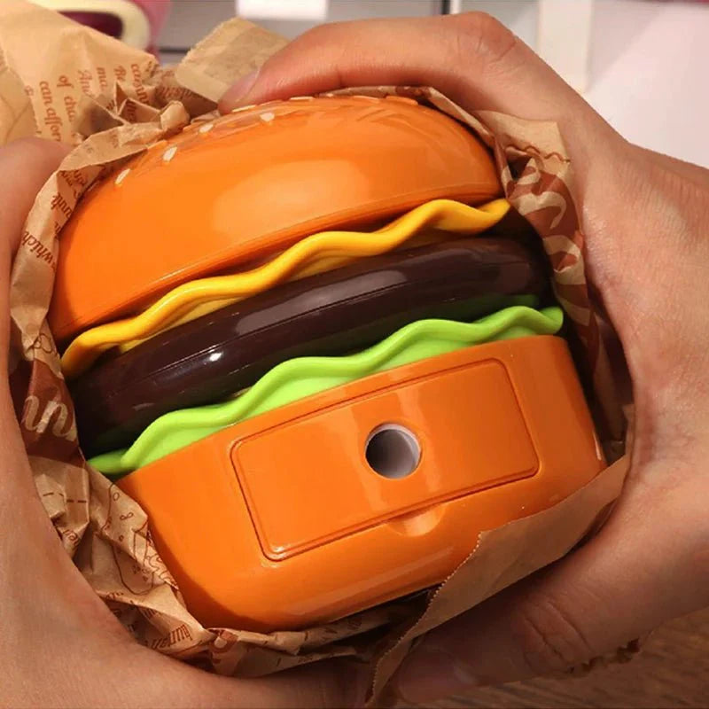 LED Night Light & Pencil Sharpener with Fun Hamburger Design