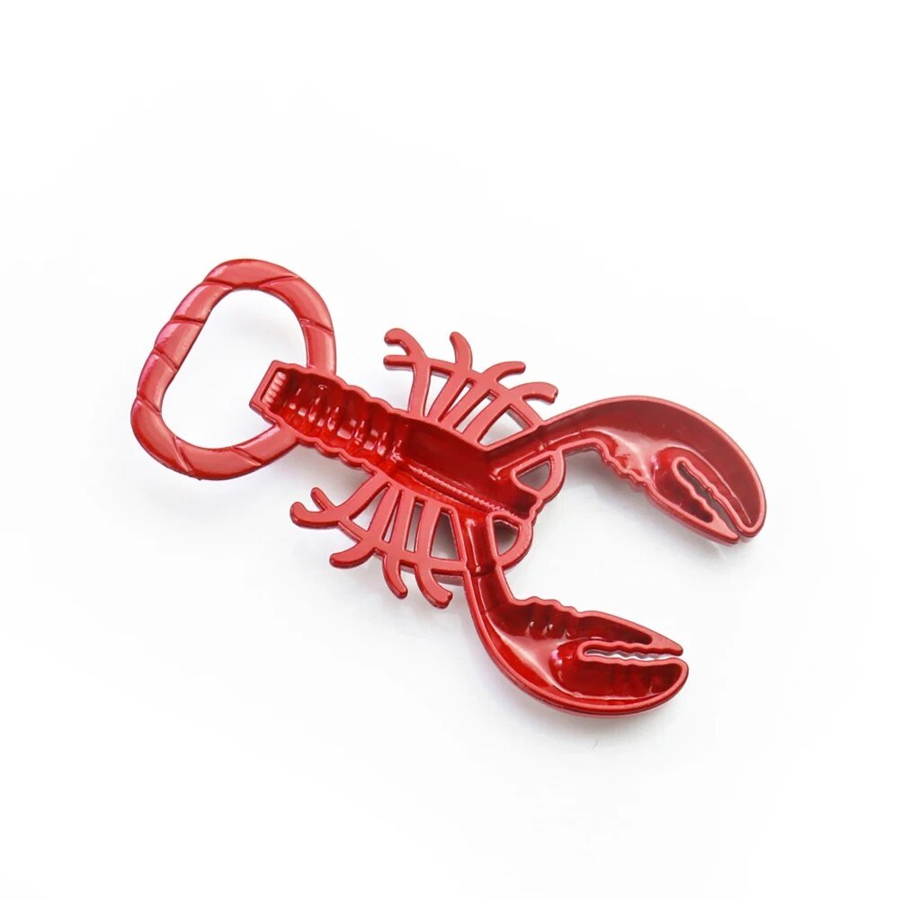Lobster Shaped Corkscrew Bottle Opener in Zinc Alloy Metal
