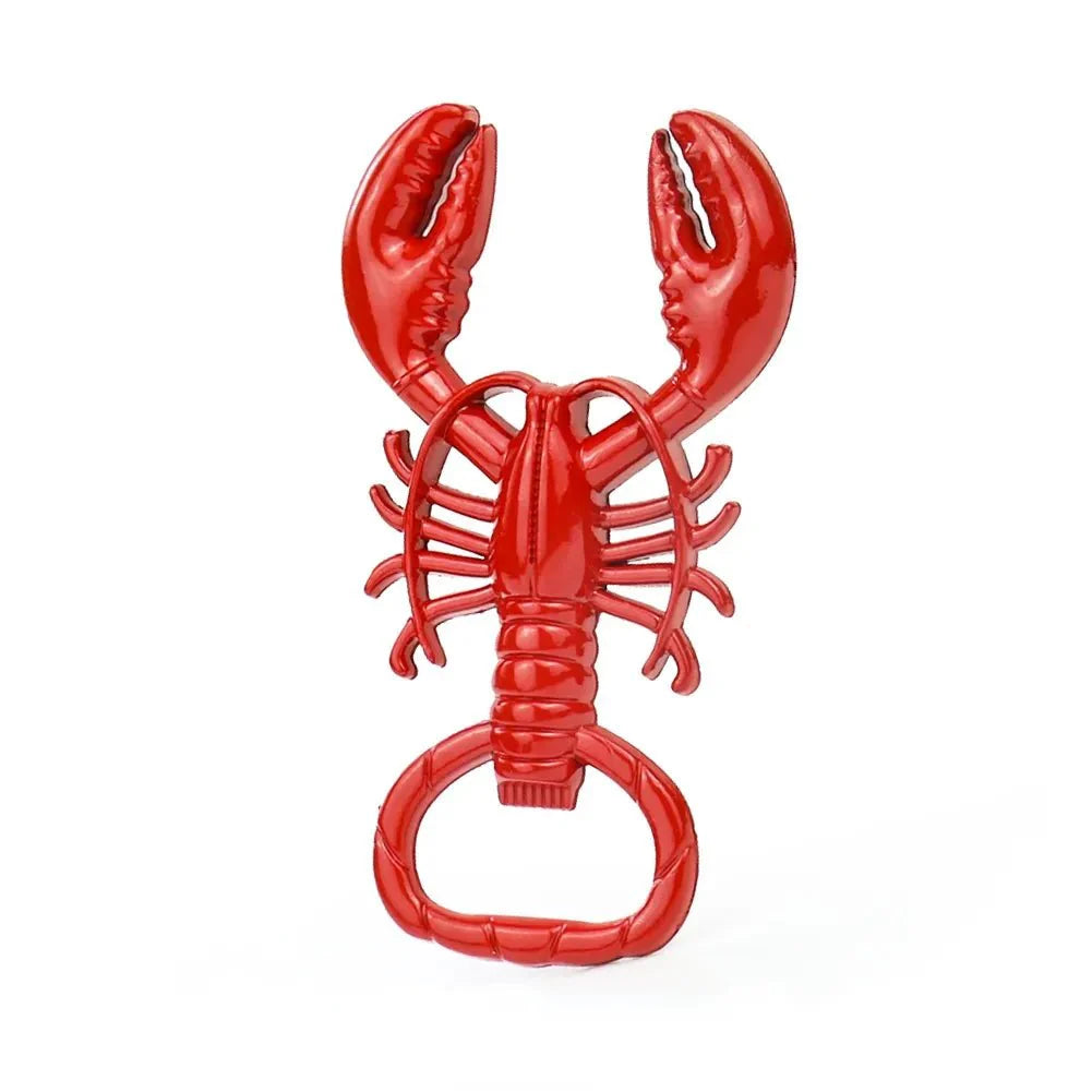 Lobster Shaped Corkscrew Bottle Opener in Zinc Alloy Metal