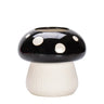 Red and Black Mushroom Shape Ceramic Vase for Home Decor