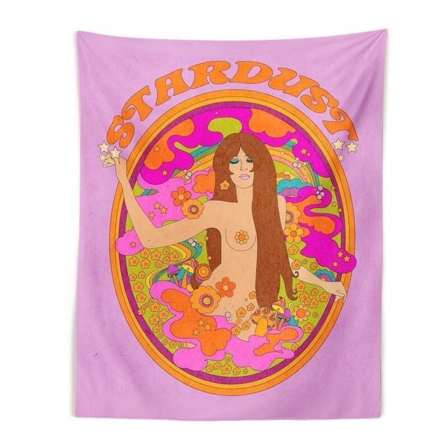 Retro Bohemian Wall Hanging Tapestry 100% Polyester Jacquard
