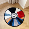 Retro Style 'Record' Rug for Fun Home Decor 90 x 90cm