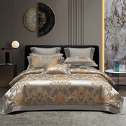 Reverie Duvet Cover Set – 1000 TC Cotton with Silky Jacquard Elegance