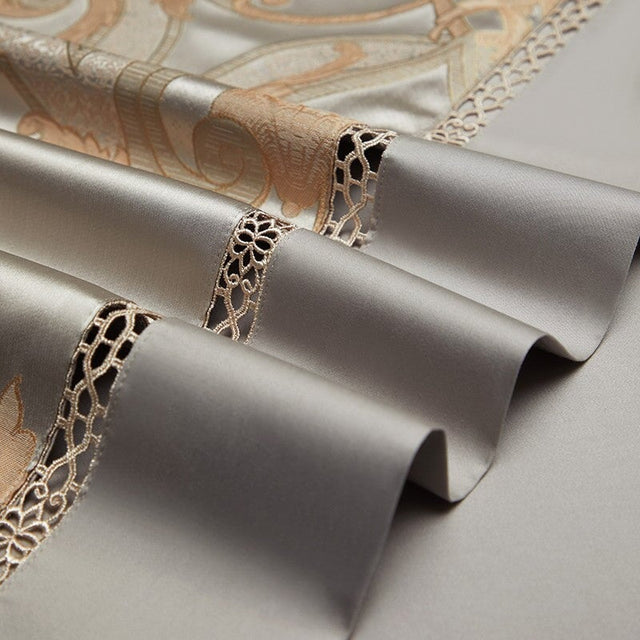 Reverie Duvet Cover Set – 1000 TC Cotton with Silky Jacquard Elegance