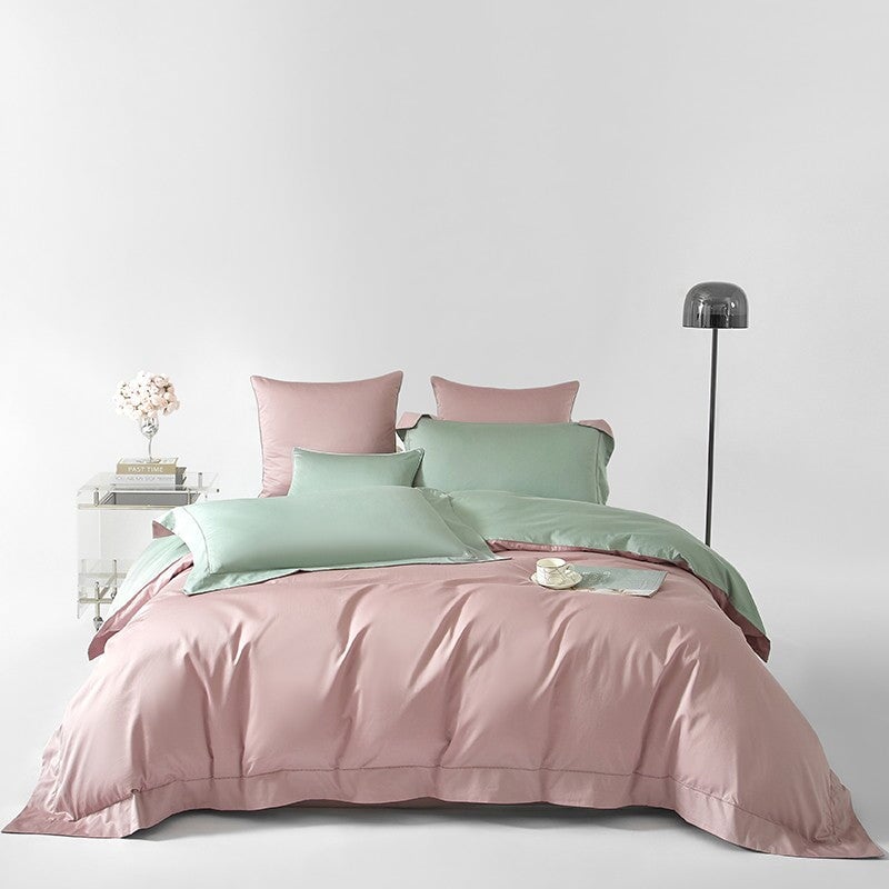 Reversible Egyptian Cotton Duvet Cover Set – 1000 TC Luxury Bedding