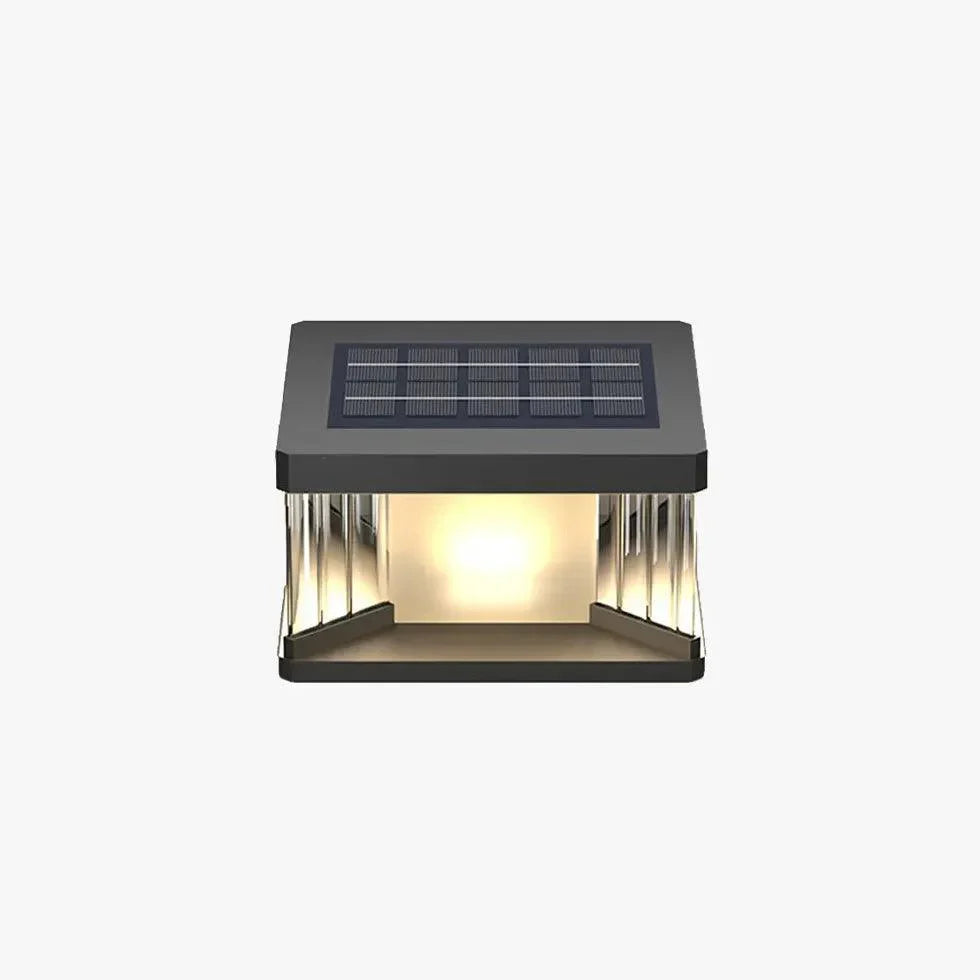 Sleek Solar-Powered Waterproof Garden Pathway Post Lights for Outdoor Ambience