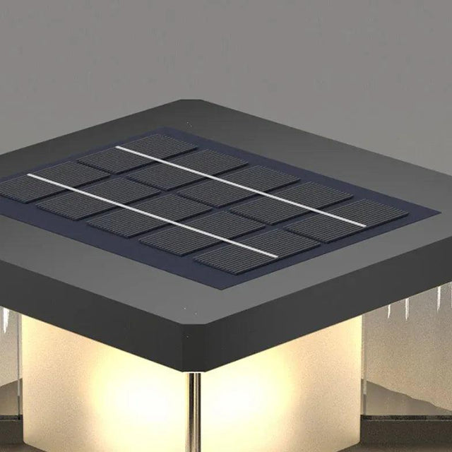 Sleek Solar-Powered Waterproof Garden Pathway Post Lights