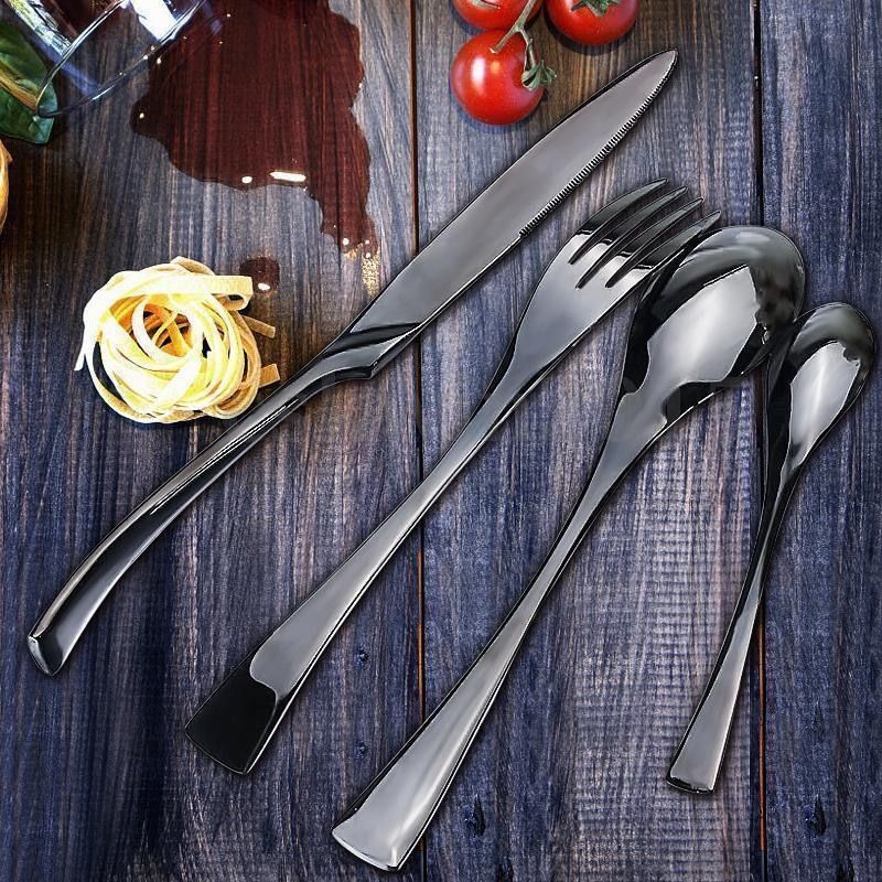  Jet Black Cutlery Set-3