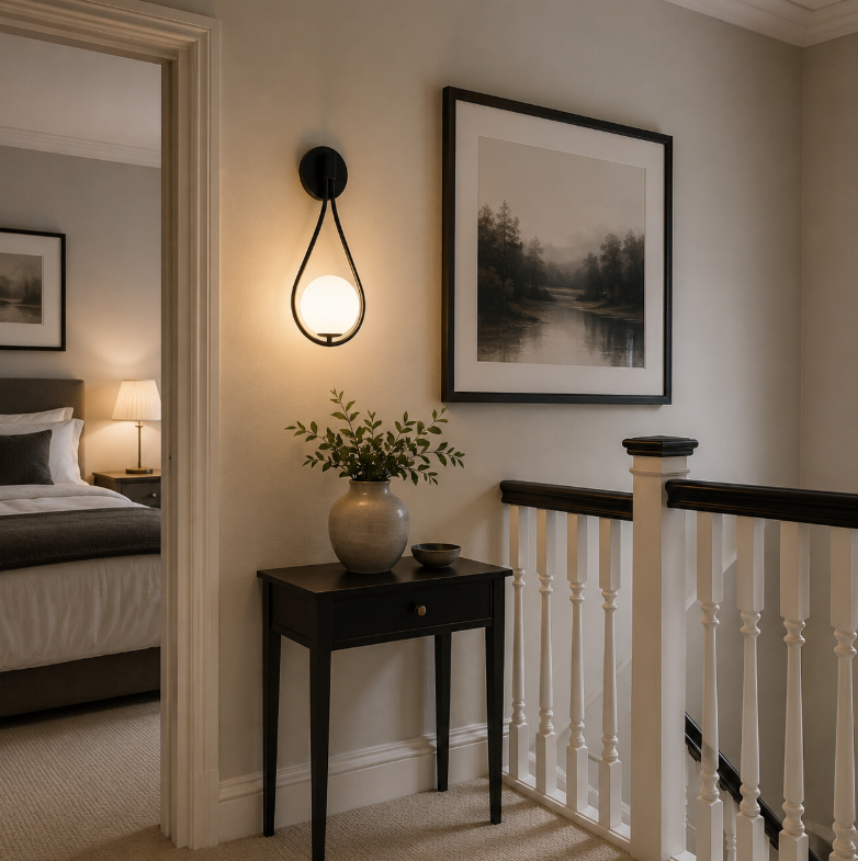 Teardrop Glass Ball Wall Sconce, Modern Nordic Wall Light