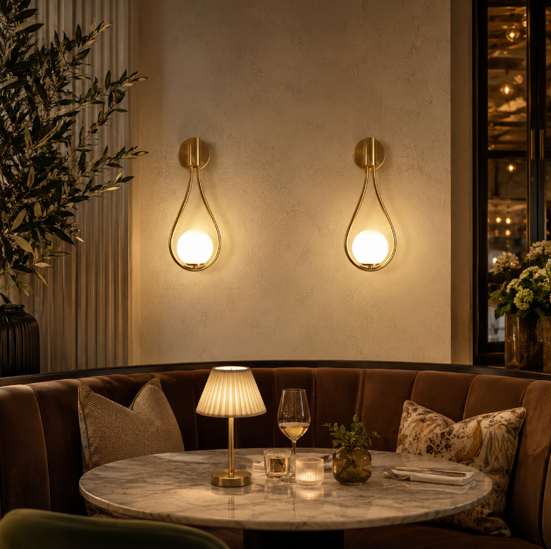 Teardrop Glass Ball Wall Sconce, Modern Nordic Wall Light