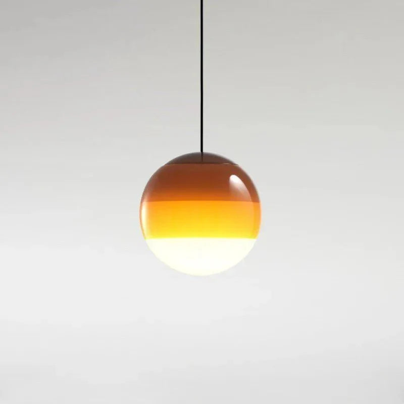 Seven Colour Gradient Glass Pendant Light