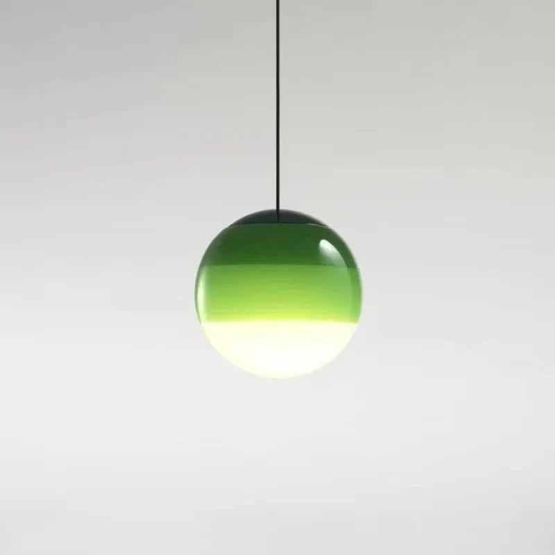 Seven Colour Gradient Glass Pendant Light