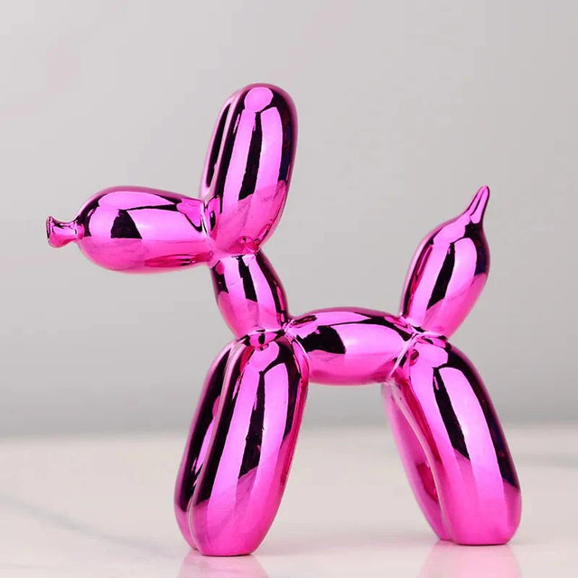 Shiny Resin Balloon Dog Living Room Ornament Modern Style