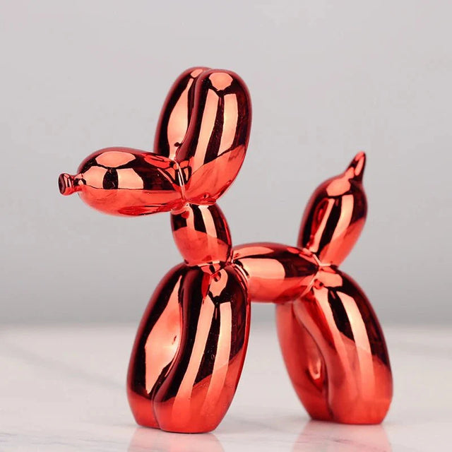 Shiny Resin Balloon Dog Living Room Ornament Modern Style