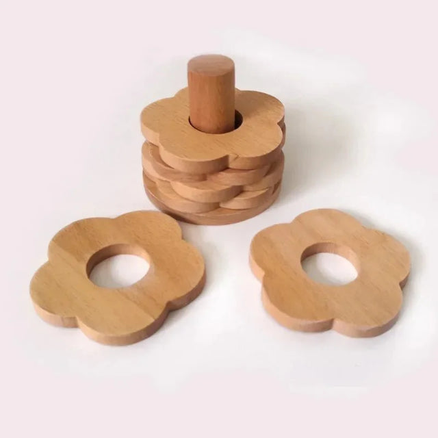 Six Piece Walnut Coaster Set - Eco-Friendly Wood Style