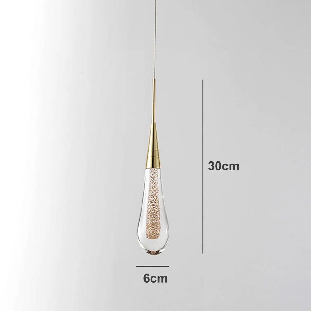 Teardrop Glass Pendant Light, Modern Cluster Ceiling Chandelier