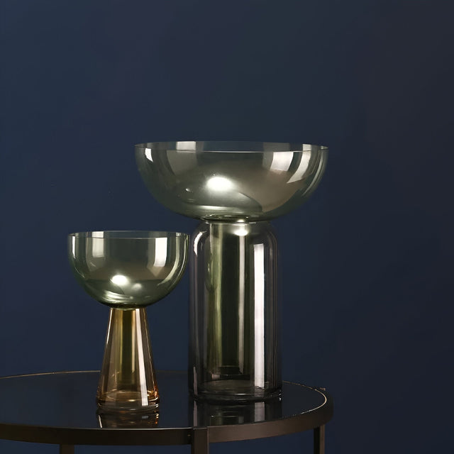 Small Glass Hydroponic Vase for Modern Tabletop Decor