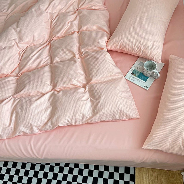 Solid Pastel Colour Bedding Set