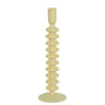 Stylish Ivory Coloured Candle Holders - Handmade Glass Decor