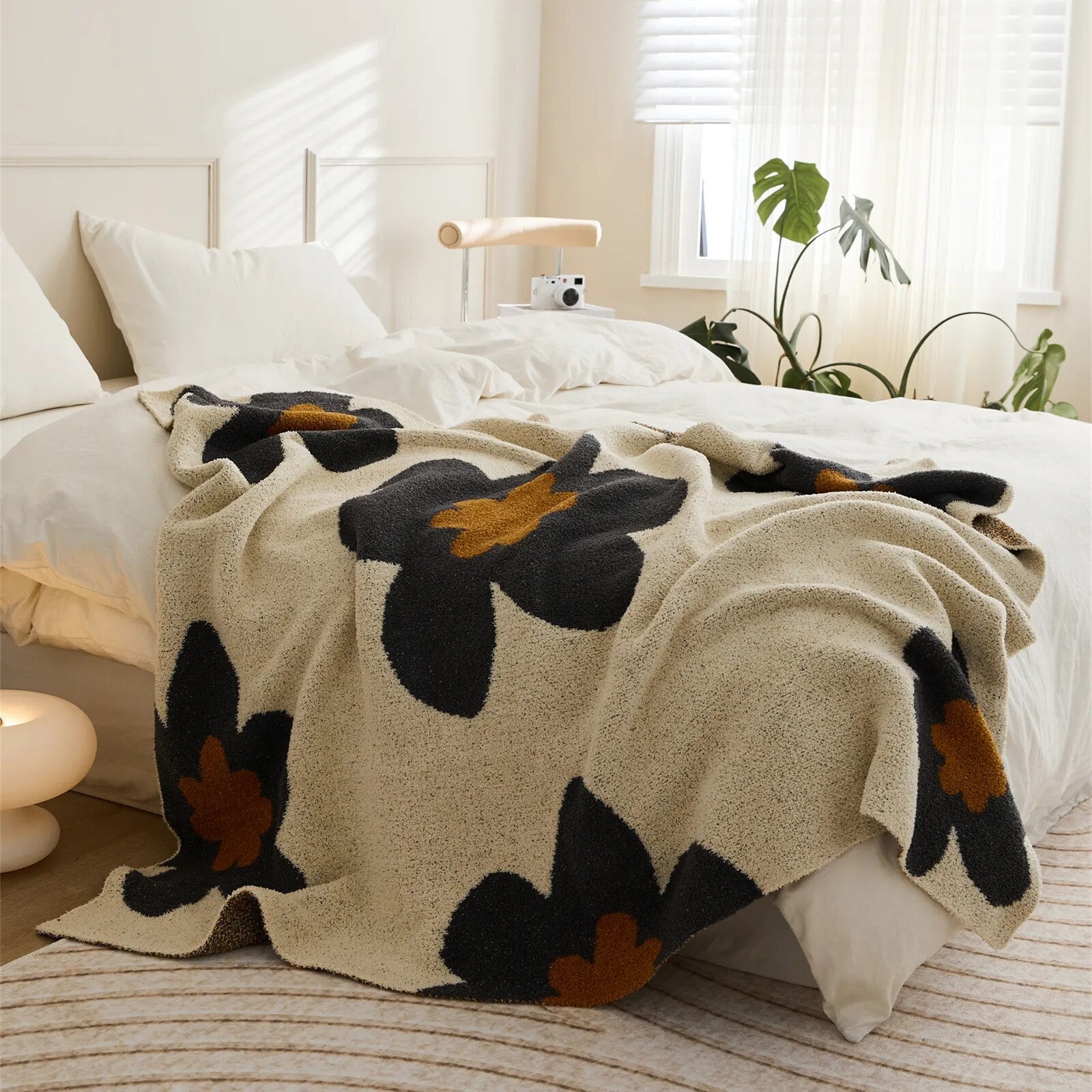 Super Soft Cosy Floral Pattern Blanket for Ultimate Comfort