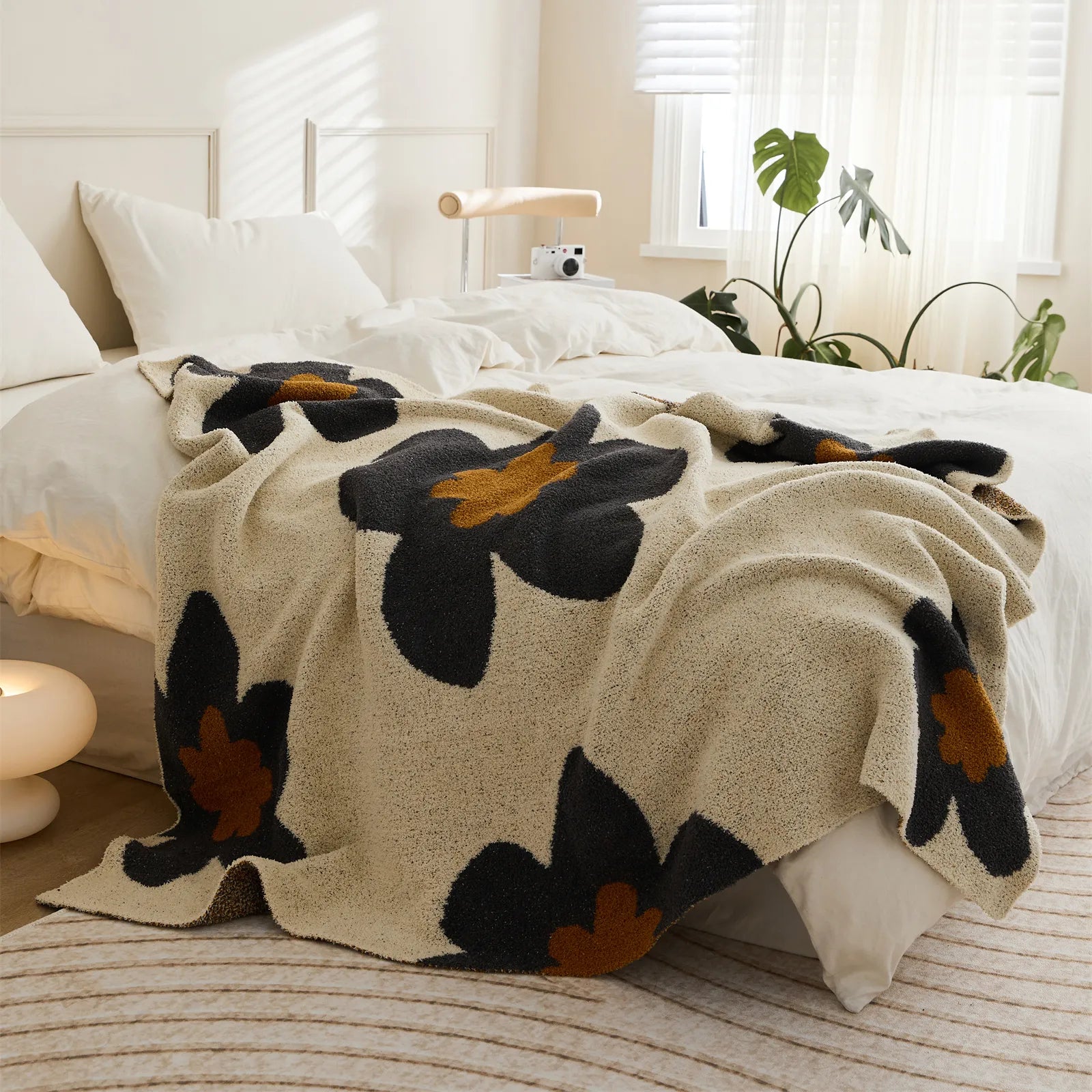 Super Soft Cosy Floral Pattern Blanket for Ultimate Comfort