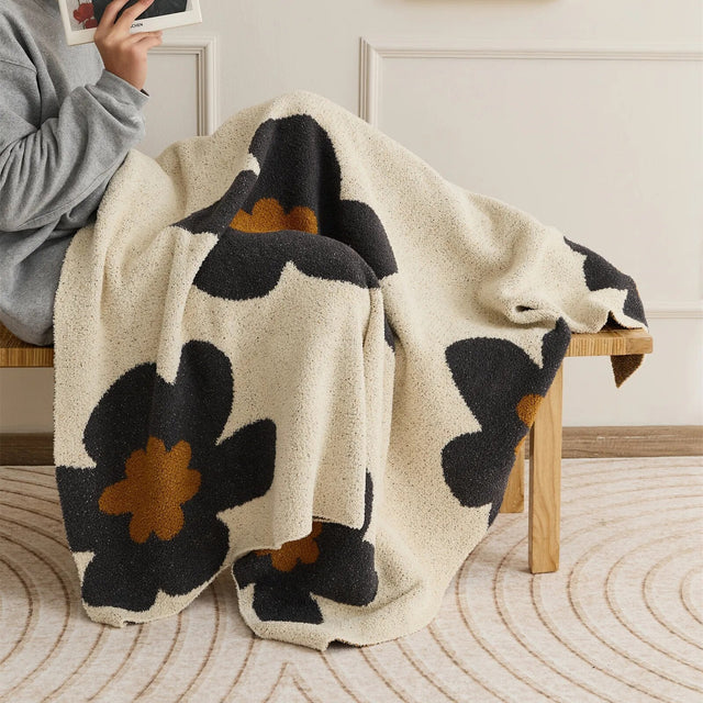 Super Soft Cosy Floral Pattern Blanket for Ultimate Comfort