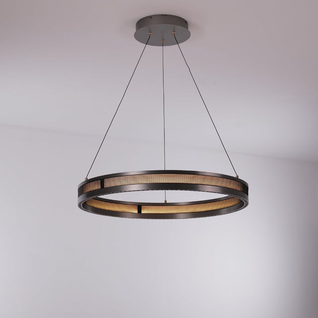 Titan Rings Chandelier – Bold Industrial Ceiling Light with Multi-Illumination & LED Options