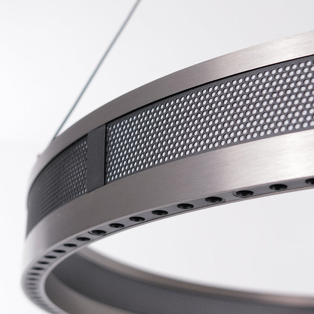 Titan Rings Chandelier – Bold Industrial Ceiling Light with Multi-Illumination & LED Options