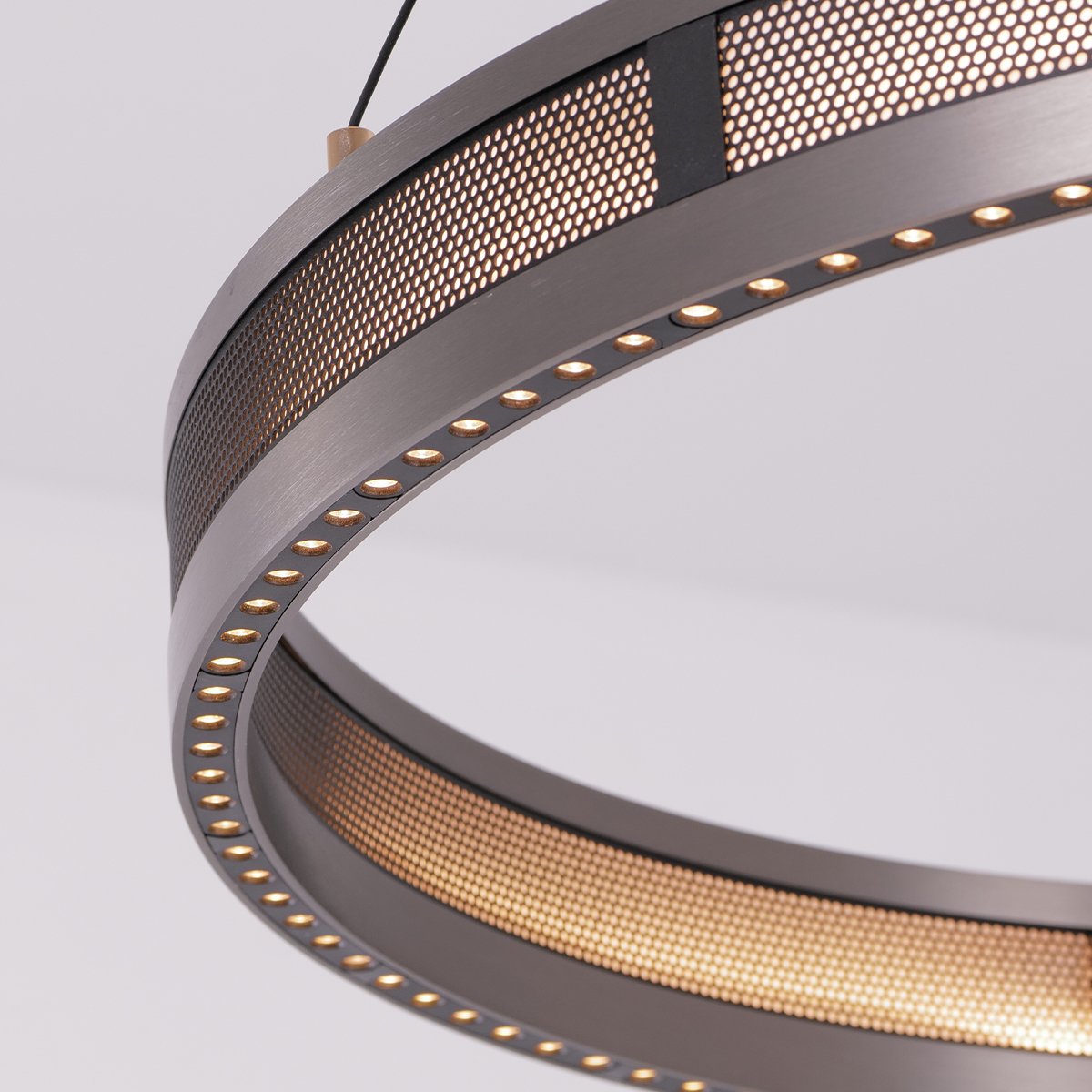 Titan Rings Chandelier – Bold Industrial Ceiling Light with Multi-Illumination & LED Options