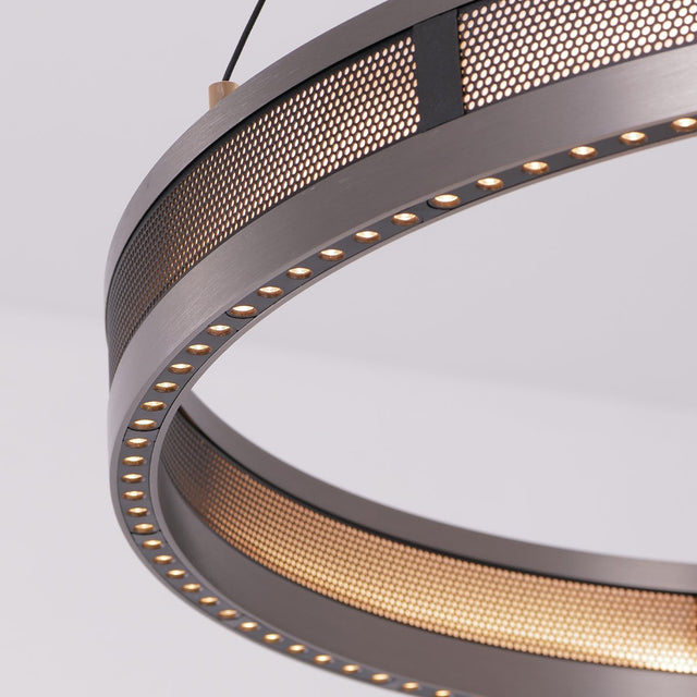 Titan Rings Chandelier – Bold Industrial Ceiling Light with Multi-Illumination & LED Options