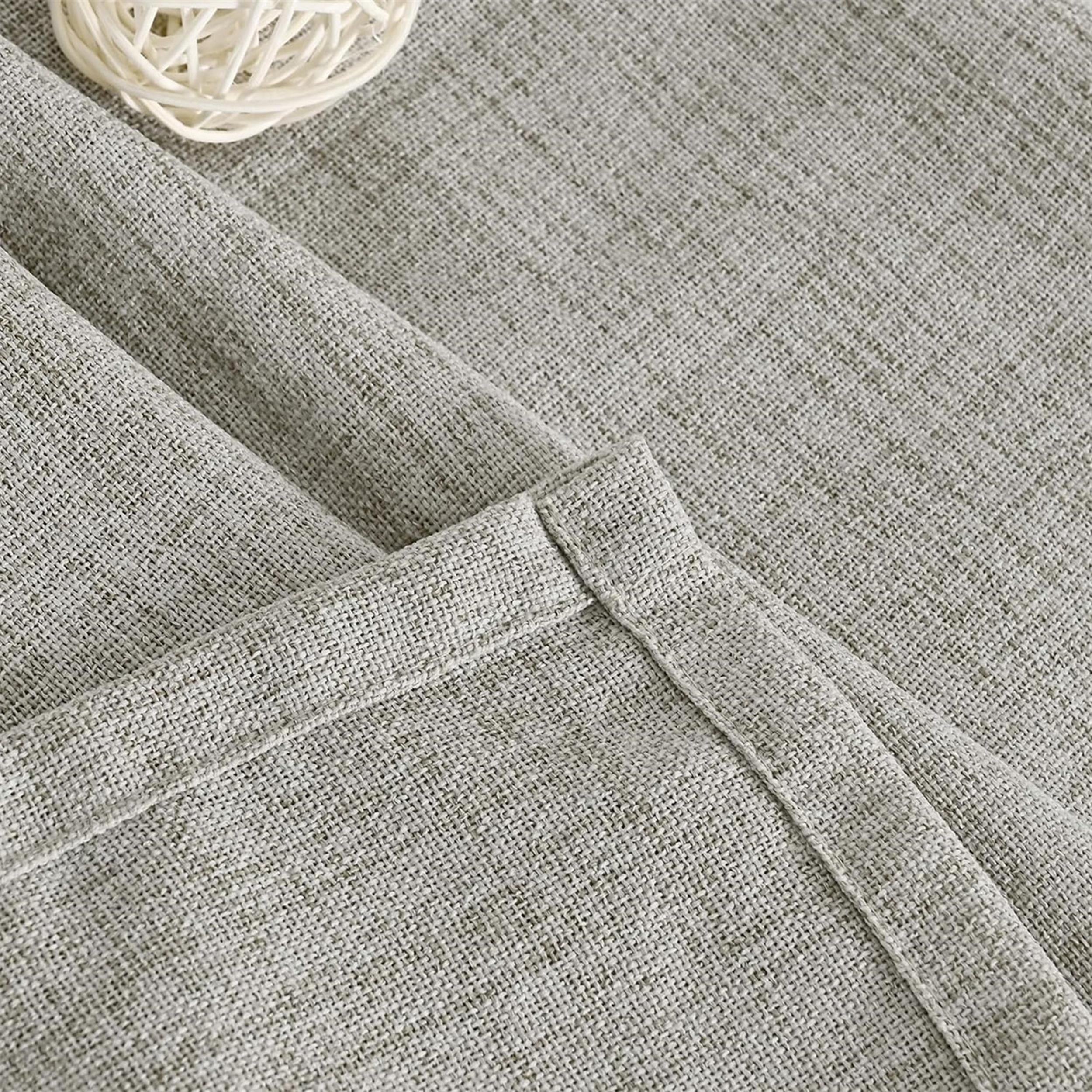 Japanese Style Linen Luxury Curtains with Grommet Design