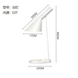 Modern Steel Bedside Lamp with Touch-Sensitive LED Design