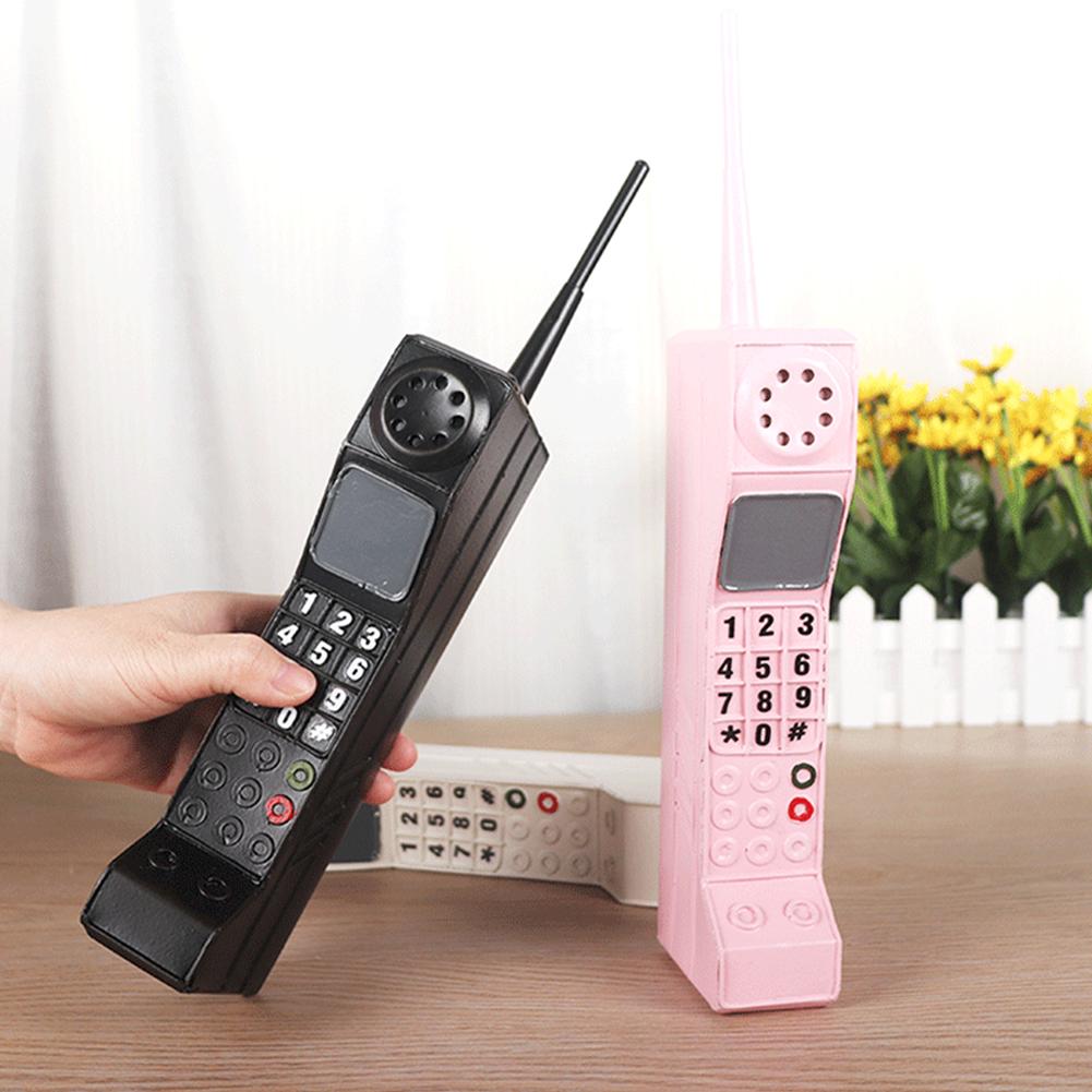 Vintage Classic Brick Cell Phone Model Ornament Retro Metal