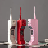 Vintage Classic Brick Cell Phone Model Ornament Retro Metal