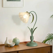 Vintage French Style Flower Bedside Table Lamp