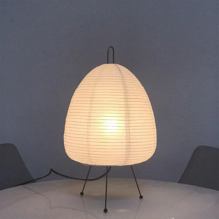 Japanese Design Akari Wabi-sabi Rice Paper Table Lamp