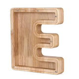 Wooden Alphabet Letters Initial Piggy Bank Personalized Decor