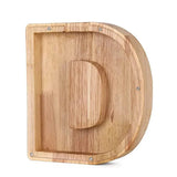 Wooden Alphabet Letters Initial Piggy Bank Personalized Decor