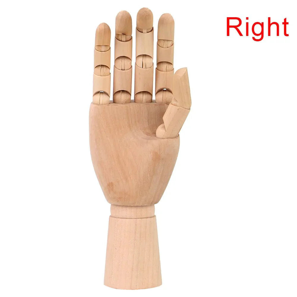 Wooden Movable Hand Model 25cm Modern Art Reference