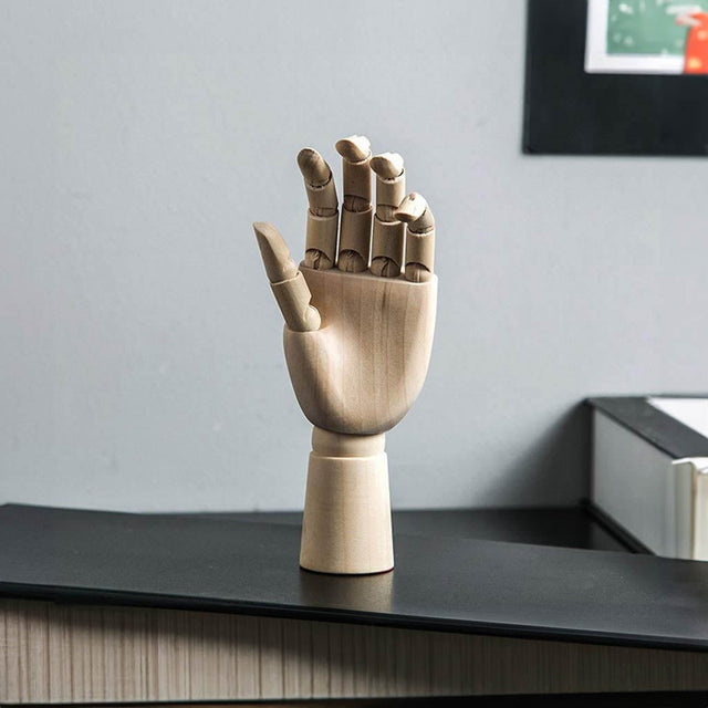 Wooden Movable Hand Model 25cm Modern Art Reference