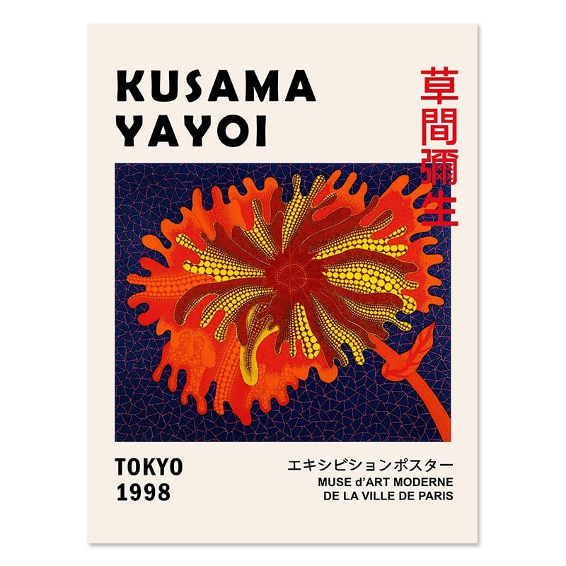 Yayoi Kusama Museum Abstract Art Poster Canvas Print